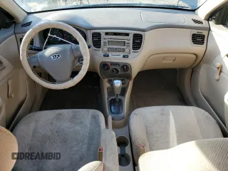 2007 Kia Rio LX with VIN KNADE123X76253489, listed as a Copart auction lot 52176475 with 148,154 mi miles and Salvage Title. Bid and sale history available at carsss.com. Image 8.