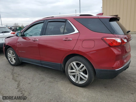 2020 Chevrolet Equinox Premier with VIN 3GNAXYEX4LS639801, listed as a Copart auction lot 52795255 with 53,928 mi miles and Salvage Title. Bid and sale history available at carsss.com. Image 2.