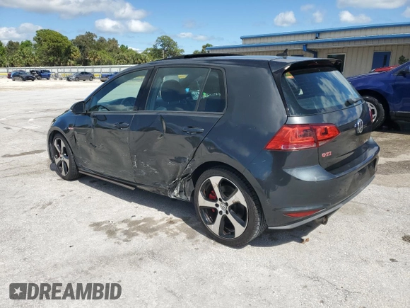 2016 Volkswagen Golf GTI SE w/Performance Pkg with VIN 3VW547AU0GM014926, listed as a Copart auction lot 46799635 with 63,776 mi miles and Salvage Title. Bid and sale history available at carsss.com. Image 2.