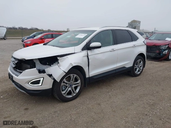 2016 Ford Edge Titanium with VIN 2FMPK4K84GBB74371, listed as a IAAI auction lot 41066325 with 53,894 mi miles. Bid and sale history available at carsss.com. Image 2.