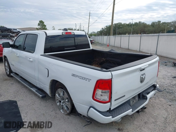 2020 Ram 1500 Big Horn with VIN 1C6RREMT2LN272790, listed as a IAAI auction lot 41340387 with 82,424 mi miles. Bid and sale history available at carsss.com. Image 3.