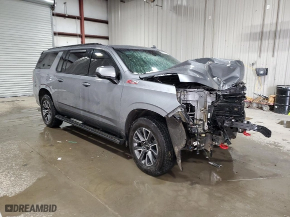 2022 Chevrolet Suburban Z71 with VIN 1GNSKDKD3NR148101, listed as a Copart auction lot 44913775 with 0 mi miles and Salvage Title. Bid and sale history available at carsss.com. Image 4.