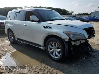 2011 Infiniti QX56 7-passenger with VIN JN8AZ2NE6B9004261, listed as a Copart auction lot 66890954 with 245,018 mi miles and Clean Title. Bid and sale history available at carsss.com. Image 4.