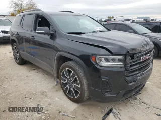 2021 GMC Acadia SLE with VIN 1GKKNKLS4MZ127651, listed as a Copart auction lot 84031444 with 78,704 mi miles and Salvage Title. Bid and sale history available at DreamBid. Image 4.