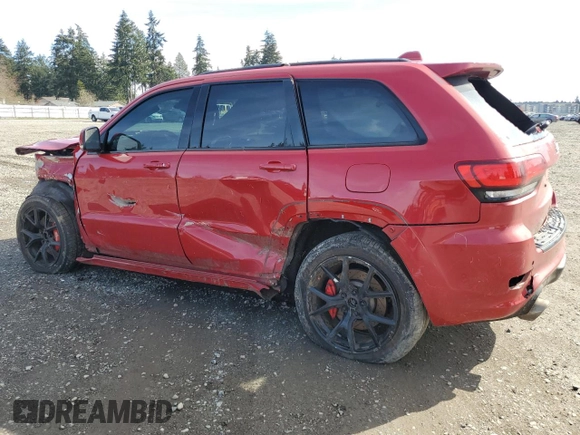 2017 Jeep Grand Cherokee SRT with VIN 1C4RJFDJ6HC872896, listed as a Copart auction lot 50276585 with 0 mi miles and Salvage Title. Bid and sale history available at carsss.com. Image 2.