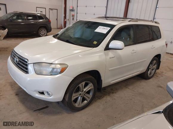 2008 Toyota Highlander Sport with VIN JTEDS43A282061403, listed as a IAAI auction lot 41718824 with 168,104 mi miles. Bid and sale history available at carsss.com. Image 17.