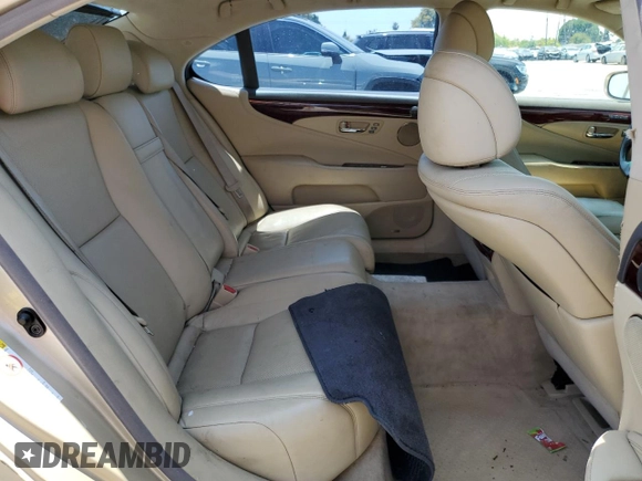 2007 Lexus LS 460 L with VIN JTHGL46F975017318, listed as a Copart auction lot 63524605 with 141,630 mi miles and Salvage title. Bid and sale history available at DreamBid. Image 10.