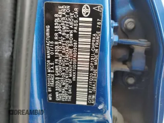2015 Toyota Yaris L with VIN VNKKTUD35FA035087, listed as a Copart auction lot 50596655 with Not Provided miles and Salvage Title. Bid and sale history available at DreamBid. Image 15.