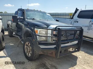 2011 Ford F-350 XL with VIN 1FT8W3BT7BEC19876, listed as a Copart auction lot 66935314 with 252,564 mi miles and Salvage Title. Bid and sale history available at DreamBid. Image 4.