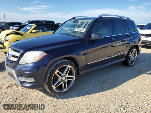 2014 Mercedes-Benz GLK 350 with VIN WDCGG5HB7EG193866, listed as a Copart auction lot 74002604 with 109,746 mi miles and Salvage Title. Bid and sale history available at DreamBid. Image 1.