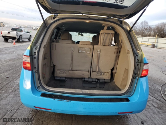 2012 Honda Odyssey LX with VIN 5FNRL5H22CB054309, listed as a Copart auction lot 46706625 with 105,515 mi miles and Salvage Title. Bid and sale history available at carsss.com. Image 6.