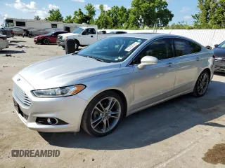 2016 Ford Fusion Titanium with VIN 3FA6P0K96GR214430, listed as a Copart auction lot 63408225 with 147,807 mi miles and Salvage title. Bid and sale history available at DreamBid. Image 1.