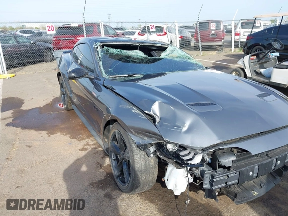 2022 Ford Mustang GT with VIN 1FA6P8CF2N5131421, listed as a IAAI auction lot 42047492 with 21,376 mi miles and . Bid and sale history available at DreamBid. Image 6.