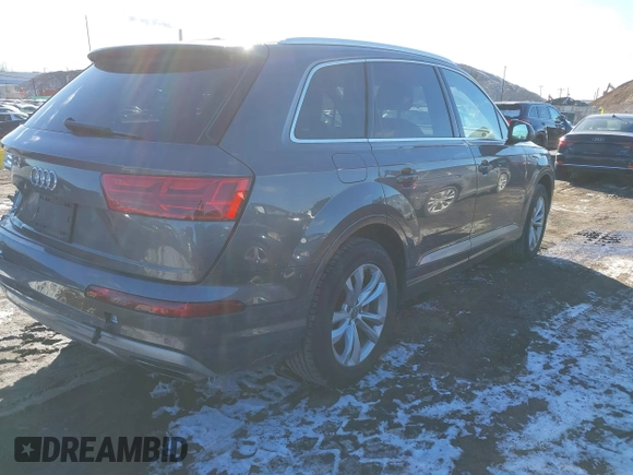 2019 Audi Q7 Premium with VIN WA1AHAF72KD016715, listed as a IAAI auction lot 41191179 with 62,762 mi miles and . Bid and sale history available at DreamBid. Image 4.