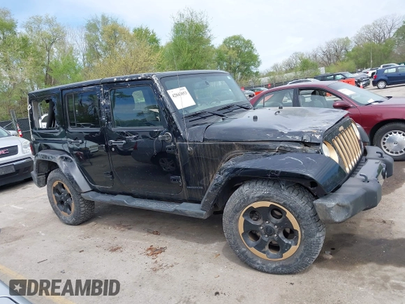2014 Jeep Wrangler Unlimited Sahara with VIN 1C4BJWEG6EL189712, listed as a IAAI auction lot 42043053 with 108,716 mi miles. Bid and sale history available at carsss.com. Image 13.