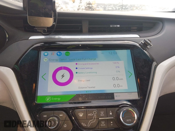 2018 Chevrolet Bolt EV LT with VIN 1G1FW6S01J4109692, listed as a IAAI auction lot 41527696 with 88,067 mi miles and . Bid and sale history available at DreamBid. Image 16.
