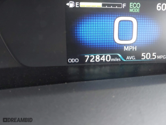 2021 Toyota Prius L Eco with VIN JTDKAMFU9M3131228, listed as a IAAI auction lot 41257117 with 72,840 mi miles. Bid and sale history available at carsss.com. Image 16.
