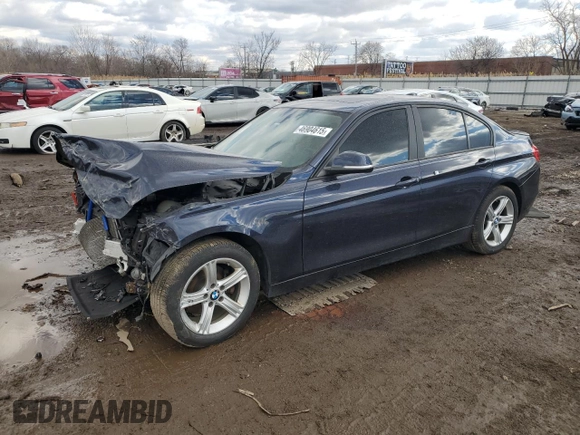 2013 BMW 3 Series 328i xDrive with VIN WBA3B5G58DNS00720, listed as a Copart auction lot 46904615 with 0 mi miles and Salvage Title. Bid and sale history available at carsss.com. Image 1.