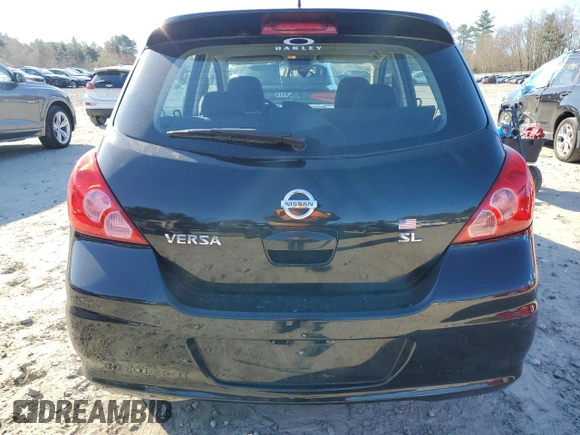 2010 Nissan Versa 1.8 SL with VIN 3N1BC1CP1AL448981, listed as a Copart auction lot 53355565 with 112,021 mi miles and Clean Title. Bid and sale history available at carsss.com. Image 6.