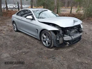 2015 BMW 4 Series 435i with VIN WBA3R1C56FK194866, listed as a IAAI auction lot 41858787 with 77,948 mi miles and . Bid and sale history available at carsss.com. Image 1.