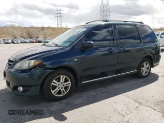 2004 Mazda MPV LX with VIN JM3LW28A740501128, listed as a Copart auction lot 48497405 with 277,365 mi miles and Salvage Title. Bid and sale history available at carsss.com. Image 1.
