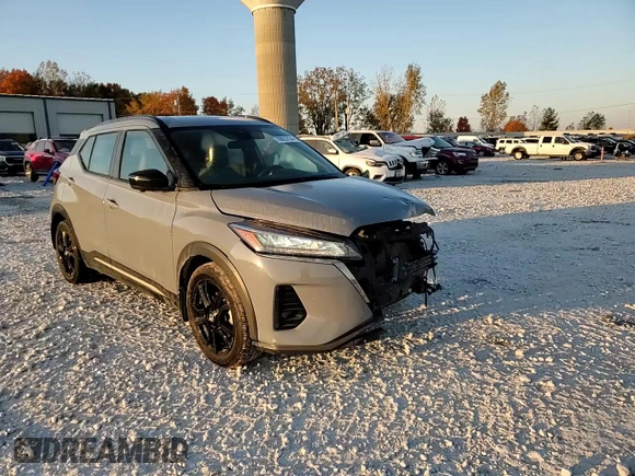 2021 Nissan Kicks SR with VIN 3N1CP5DV2ML561808, listed as a Copart auction lot 76623724 with 43,218 mi miles and Non Repairable. Bid and sale history available at DreamBid. Image 14.