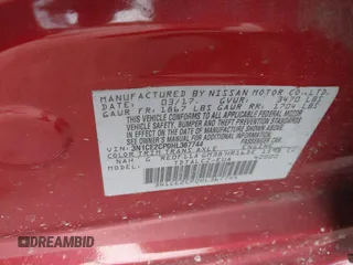 2017 Nissan Note S Plus z VIN 3N1CE2CP0HL367744, wystawiony jako IAAI lot #42144940 z przebiegiem 131 780 mil mil oraz . Historia ofert i sprzedaży dostępna na DreamBid. Obrazek 9.