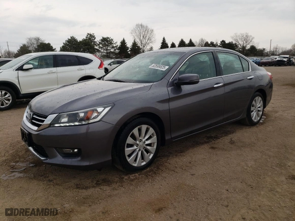 2015 Honda Accord Sedan EX-L with VIN 1HGCR3F84FA025280, listed as a Copart auction lot 52599525 with 121,853 mi miles and Clean Title. Bid and sale history available at carsss.com. Image 1.