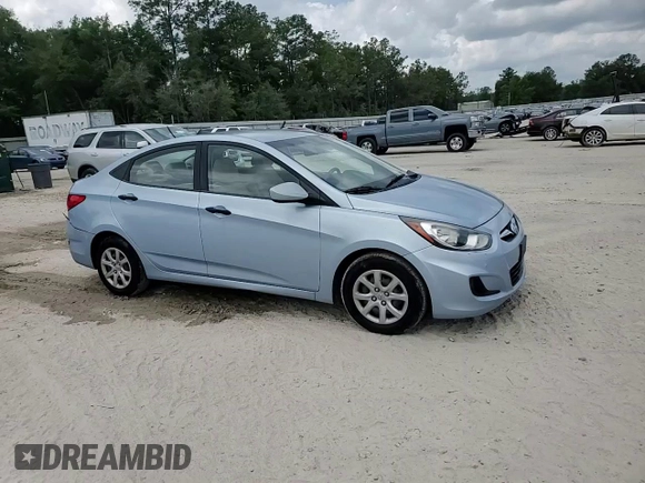 2012 Hyundai Accent GLS with VIN KMHCT4AEXCU037989, listed as a Copart auction lot 53439415 with 102,948 mi miles and Salvage Title. Bid and sale history available at carsss.com. Image 13.