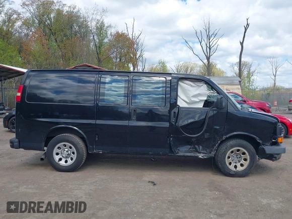 2012 Chevrolet Express Cargo Van with VIN 1GCSGAFX1C1202181, listed as a IAAI auction lot 42050001 with 167,854 mi miles. Bid and sale history available at carsss.com. Image 13.