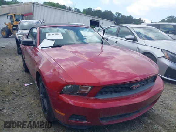 2010 Ford Mustang V6 with VIN 1ZVBP8EN4A5175330, listed as a IAAI auction lot 42191750 with 111,339 mi miles and . Bid and sale history available at carsss.com. Image 1.