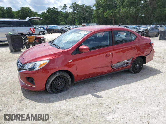2021 Mitsubishi Mirage ES with VIN ML32FUFJ3MHF07244, listed as a Copart auction lot 59091725 with 44,793 mi miles and Salvage title. Bid and sale history available at DreamBid. Image 1.