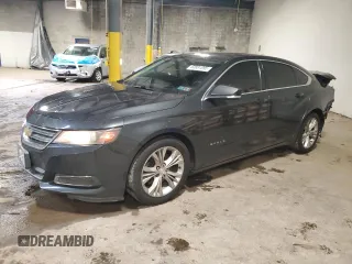 2015 Chevrolet Impala LT with VIN 2G1115SL9F9106606, listed as a Copart auction lot 60881895 with 111,215 mi miles and Salvage title. Bid and sale history available at DreamBid. Image 1.