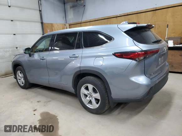 2021 Toyota Highlander L with VIN 5TDBZRBH3MS097848, listed as a Copart auction lot 61220625 with 57,658 mi miles and Clean title. Bid and sale history available at DreamBid. Image 2.