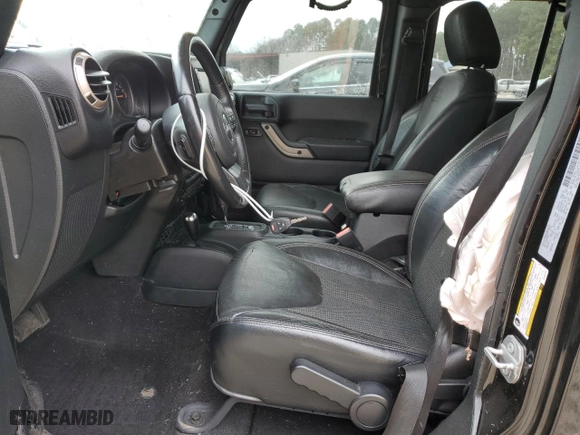 2016 Jeep Wrangler Unlimited 75th Anniversary with VIN 1C4HJWEG5GL235186, listed as a Copart auction lot 47037535 with 152,573 mi miles and Salvage Title. Bid and sale history available at carsss.com. Image 7.