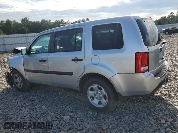 2012 Honda Pilot LX with VIN 5FNYF4H23CB005813, listed as a Copart auction lot 66602484 with Not Provided miles and Salvage Title. Bid and sale history available at carsss.com. Image 2.