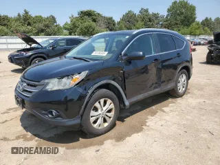 2012 Honda CR-V EX-L with VIN 5J6RM4H74CL033696, listed as a Copart auction lot 59136345 with 123,372 mi miles and Salvage title. Bid and sale history available at DreamBid. Image 1.