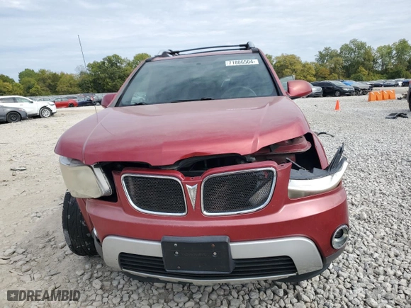 2006 Pontiac Torrent with VIN 2CKDL63F166038177, listed as a Copart auction lot 71806504 with 122,895 mi miles and Salvage Title. Bid and sale history available at carsss.com. Image 5.