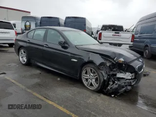 2013 BMW 5 Series 535i with VIN WBAFR7C50DC826588, listed as a Copart auction lot 43291135 with 108,163 mi miles and Salvage Title. Bid and sale history available at DreamBid. Image 4.