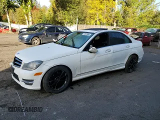 2014 Mercedes-Benz C 350 Sport with VIN WDDGF5HB1EA957888, listed as a Copart auction lot 77812964 with 126,409 mi miles and Salvage Title. Bid and sale history available at DreamBid. Image 1.