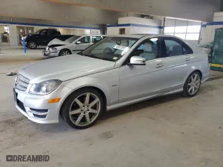 2012 Mercedes-Benz C-Class C 250 Sport with VIN WDDGF4HB6CR197465, listed as a Copart auction lot 48923855 with 147,467 mi miles and Salvage Title. Bid and sale history available at carsss.com. Image 1.