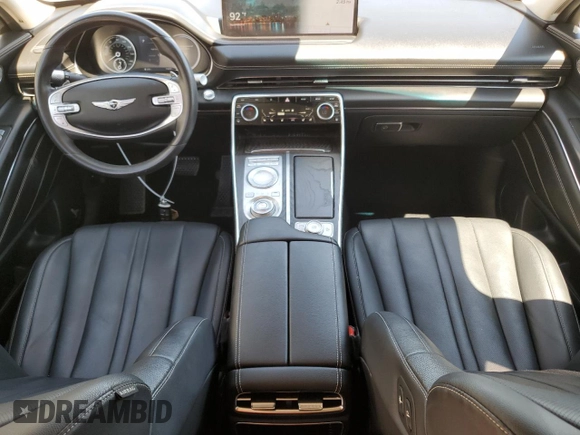 2021 Genesis GV80 with VIN KMUHB4SB7MU040137, listed as a Copart auction lot 65228045 with 74,658 mi miles and Salvage title. Bid and sale history available at DreamBid. Image 8.