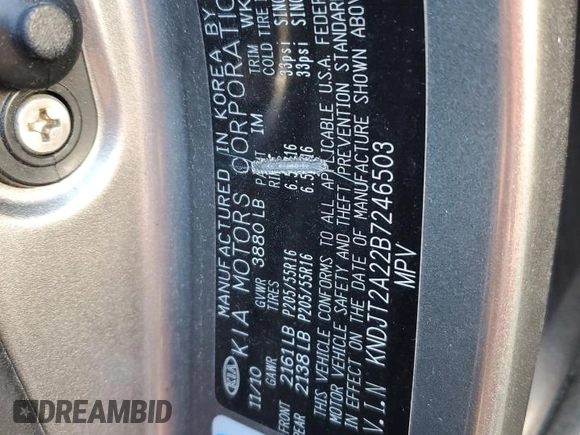 2011 Kia Soul + with VIN KNDJT2A22B7246503, listed as a Copart auction lot 50778425 with 162,118 mi miles and Salvage Title. Bid and sale history available at carsss.com. Image 15.