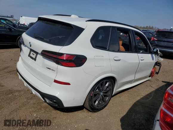 2024 BMW X5 xDrive40i z VIN 5UX23EU02R9T40376, wystawiony jako Copart lot #53941995 z przebiegiem 40 390 mil mil oraz Szkoda całkowita • Salvage title. Historia ofert i sprzedaży dostępna na DreamBid. Obrazek 3.