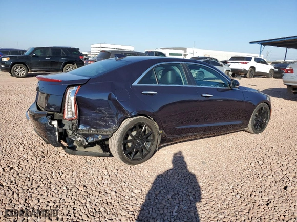 2015 Cadillac ATS Premium with VIN 1G6AF5S33F0117073, listed as a Copart auction lot 43374805 with 74,969 mi miles and Salvage Title. Bid and sale history available at carsss.com. Image 3.