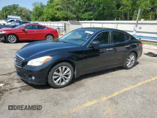 2012 Infiniti M with VIN JN1BY1AP4CM334065, listed as a Copart auction lot 51997575 with 153,861 mi miles and Salvage title. Bid and sale history available at DreamBid. Image 1.