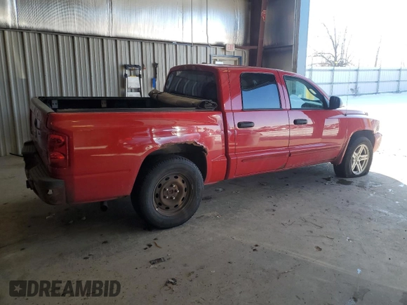 2007 Dodge Dakota SLT with VIN 1D7HW48PX7S195197, listed as a Copart auction lot 44504705 with 206,111 mi miles and Clean Title. Bid and sale history available at carsss.com. Image 3.