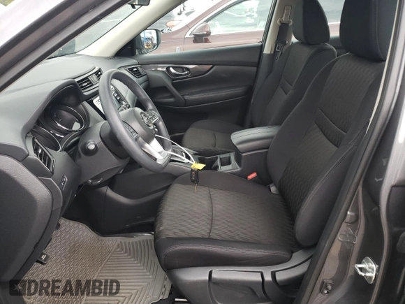 2017 Nissan Rogue SV with VIN 5N1AT2MT4HC835973, listed as a Copart auction lot 63814414 with 74,629 mi miles and Salvage Title. Bid and sale history available at carsss.com. Image 7.