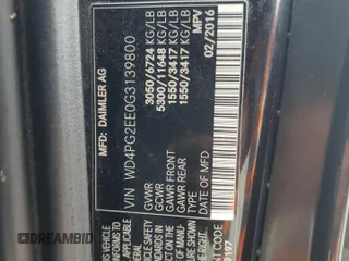 2016 Mercedes-Benz Metris Passenger with VIN WD4PG2EE0G3139800, listed as a Copart auction lot 59172655 with 345,121 mi miles and Salvage title. Bid and sale history available at DreamBid. Image 14.
