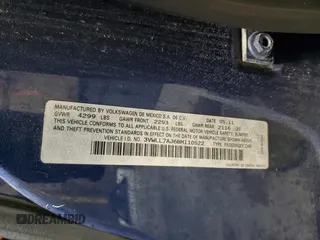 2011 Volkswagen Jetta TDI с VIN 3VWLL7AJ6BM110522, выставлен на аукционе Copart как лот 45751225 с пробегом 180 310 миль миль и Списание • Salvage title. История ставок и продаж доступна на DreamBid. Изображение 12.